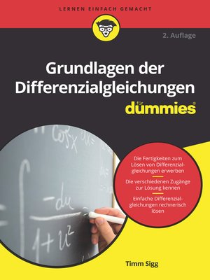 cover image of Grundlagen der Differenzialgleichungen f&uuml;r Dummies